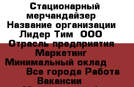 Стационарный мерчандайзер › Название организации ­ Лидер Тим, ООО › Отрасль предприятия ­ Маркетинг › Минимальный оклад ­ 23 000 - Все города Работа » Вакансии   . Мурманская обл.,Оленегорск г.